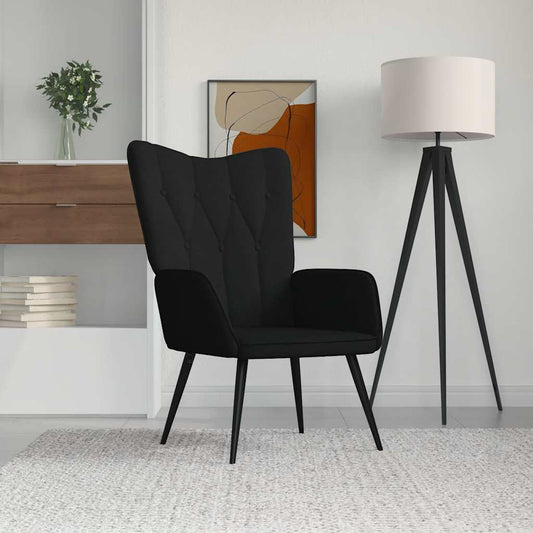 Relaxsessel Schwarz Stoff