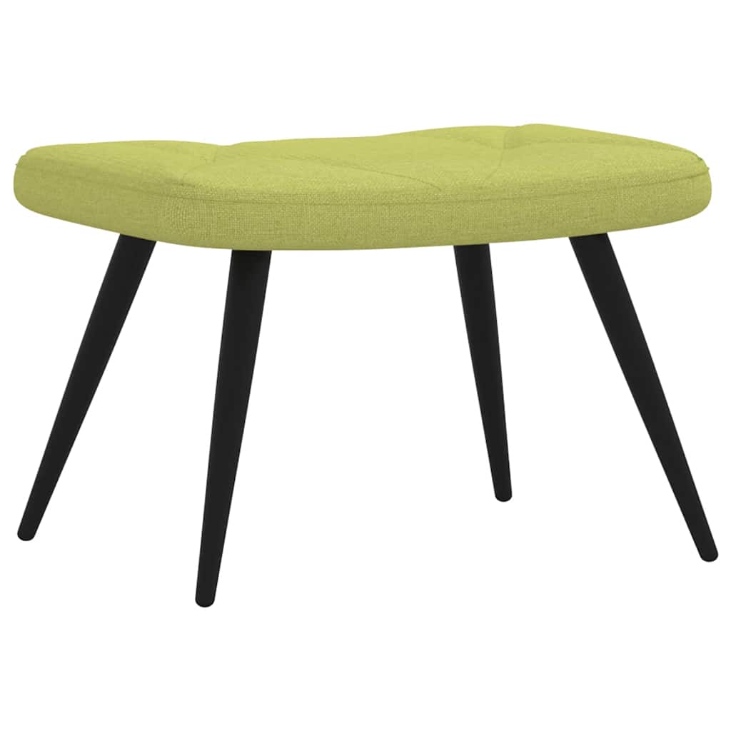 Relaxsessel mit Hocker Grün Stoff