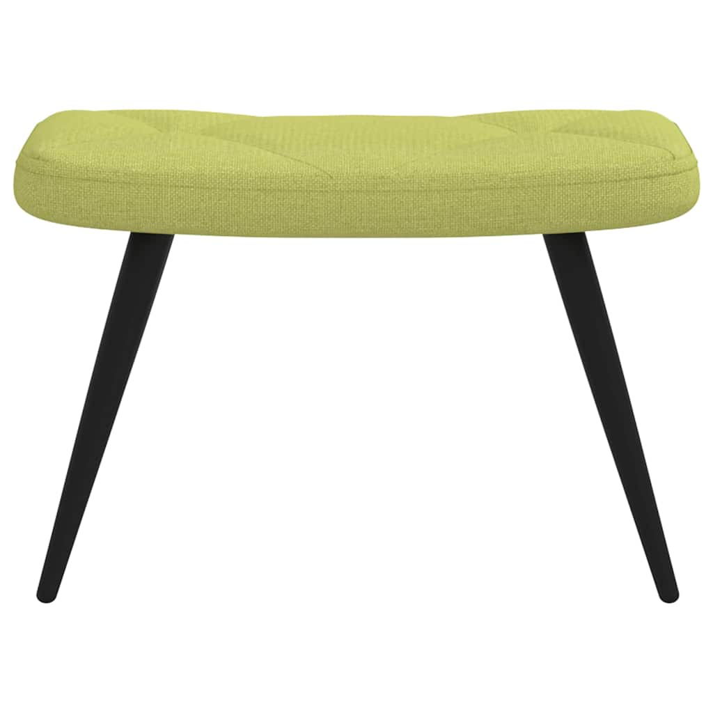 Relaxsessel mit Hocker Grün Stoff