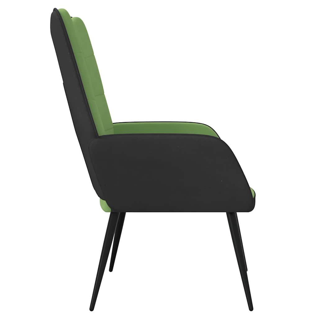 Relaxsessel Hellgrün Samt und PVC