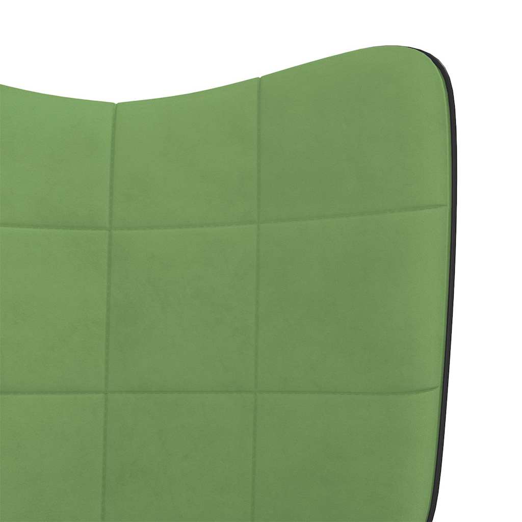 Relaxsessel Hellgrün Samt und PVC