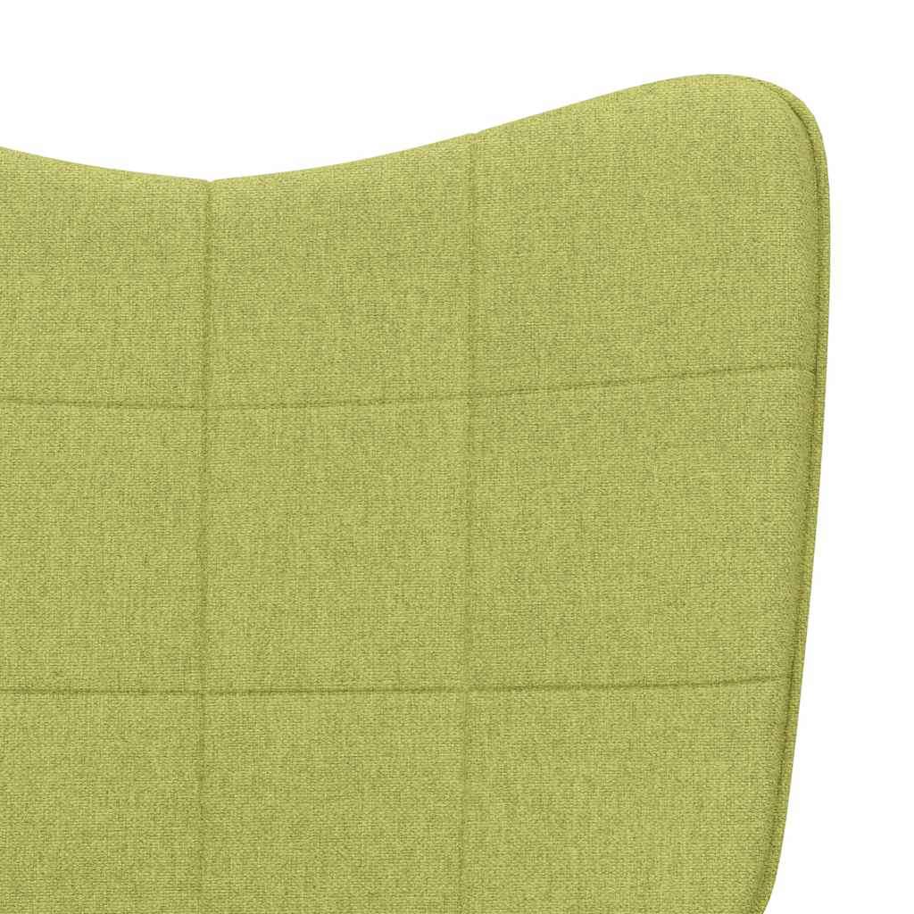 Relaxsessel mit Hocker Grün Stoff