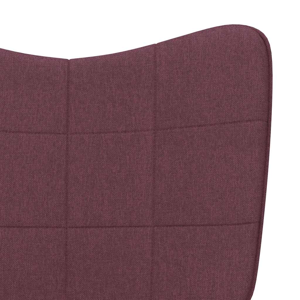Relaxsessel mit Hocker Lila Stoff