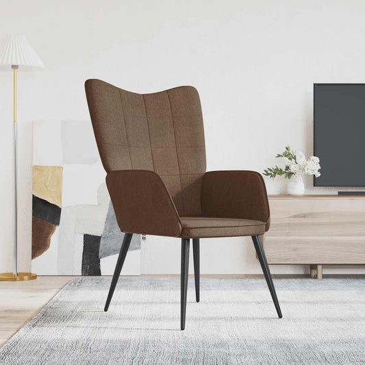 Relaxsessel Braun Stoff