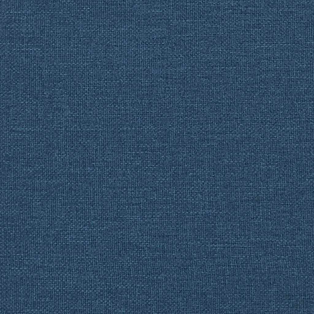 Schaukelsessel mit Hocker Blau Stoff