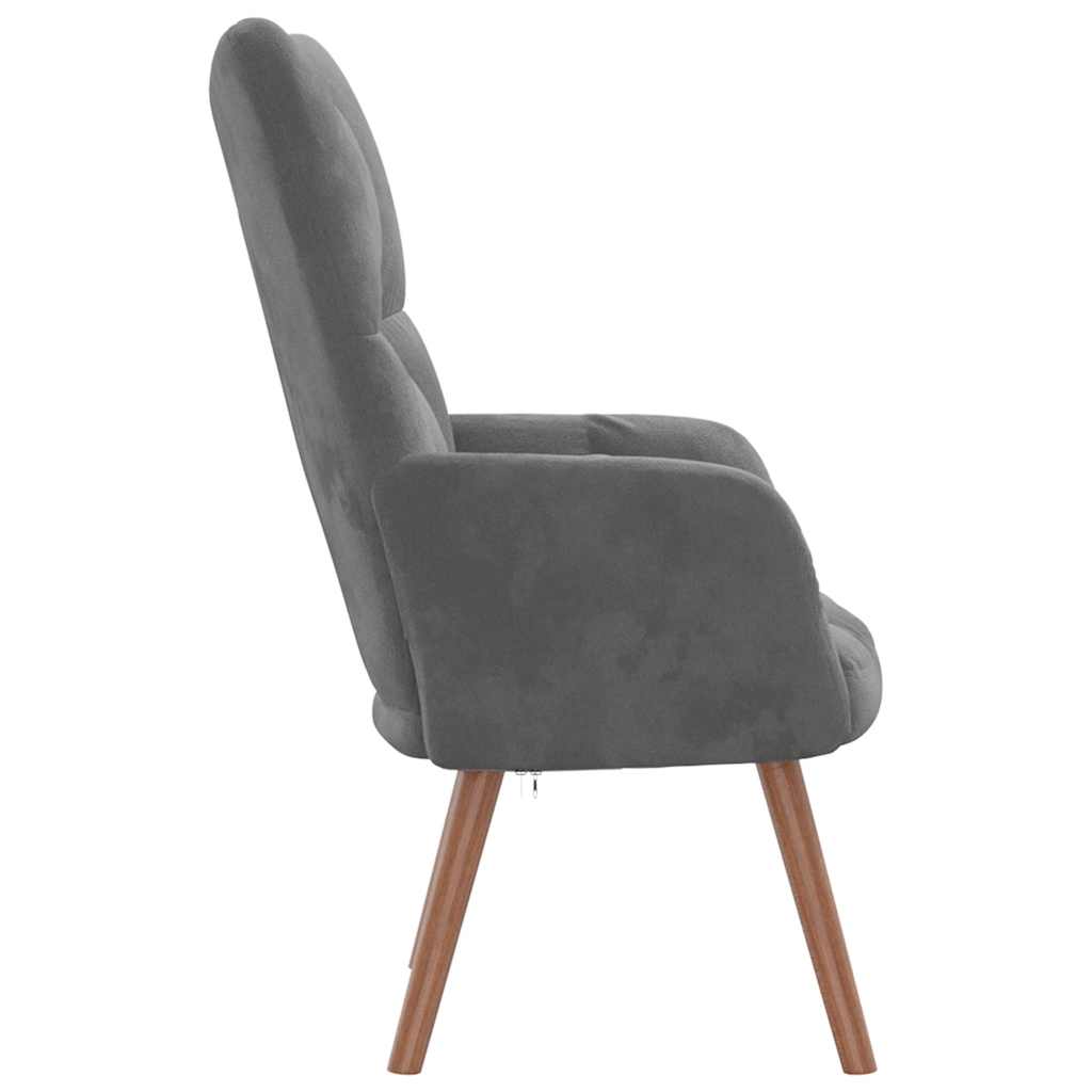 Relaxsessel Dunkelgrau Samt