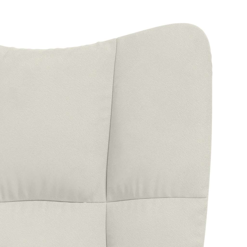 Relaxsessel Cremeweiß Samt