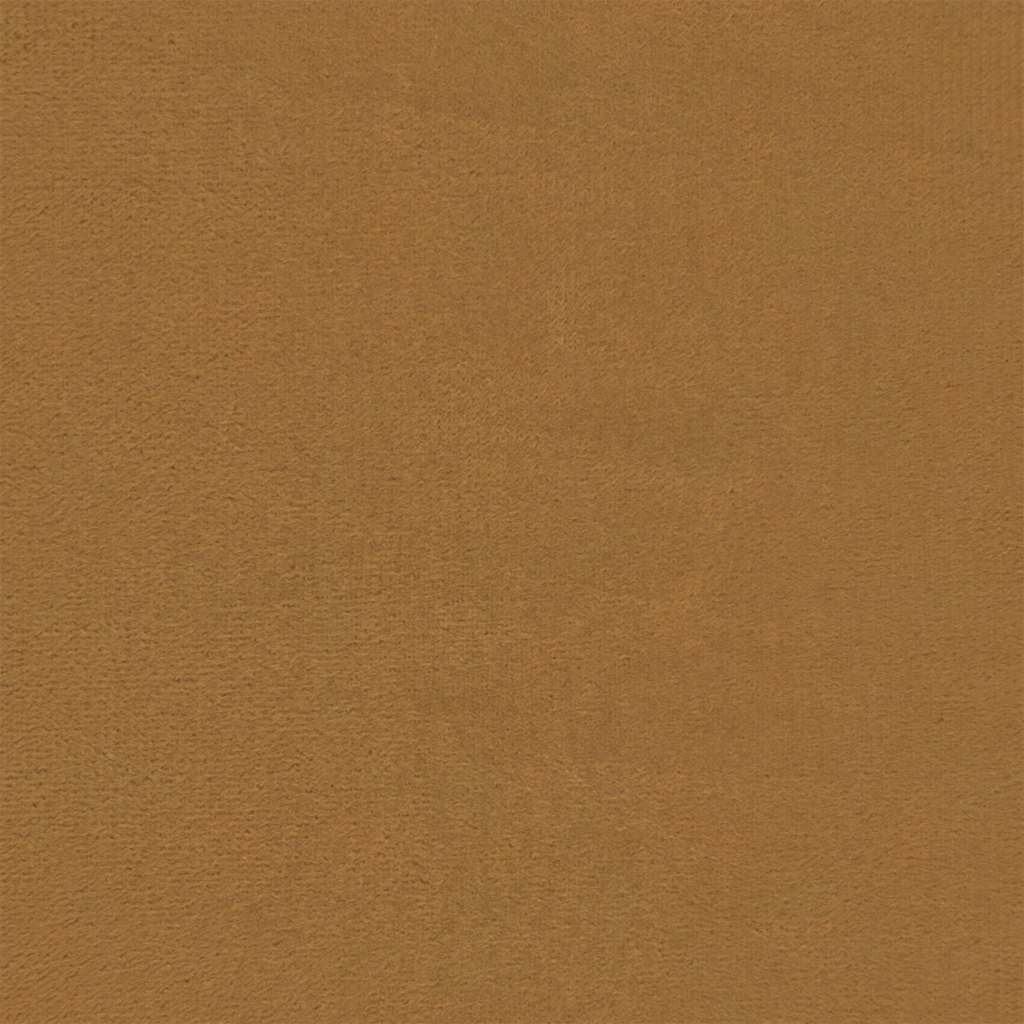Relaxsessel mit Hocker Braun Samt