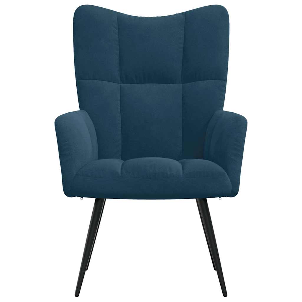 Relaxsessel Blau Samt