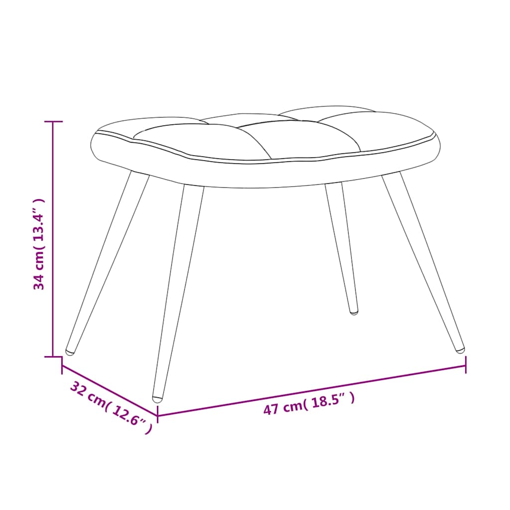 Relaxsessel mit Hocker Senfgelber Samt