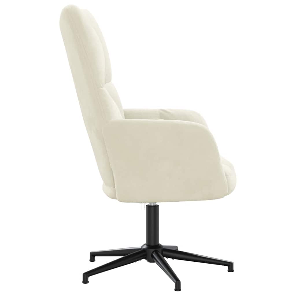 Relaxsessel Cremeweiß Samt
