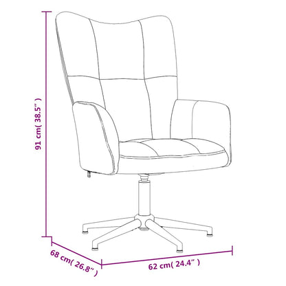 Relaxsessel mit Hocker Dunkelgrün Samt