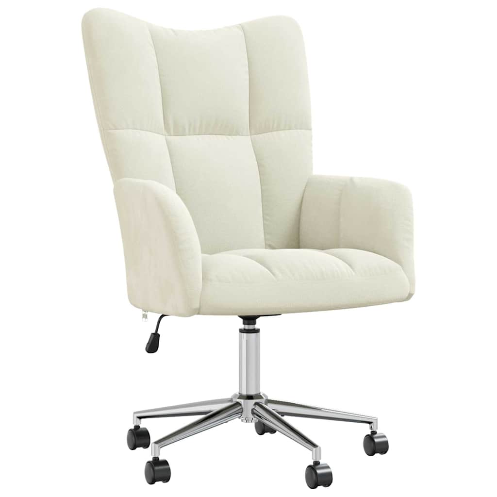Relaxsessel Cremeweiß Samt