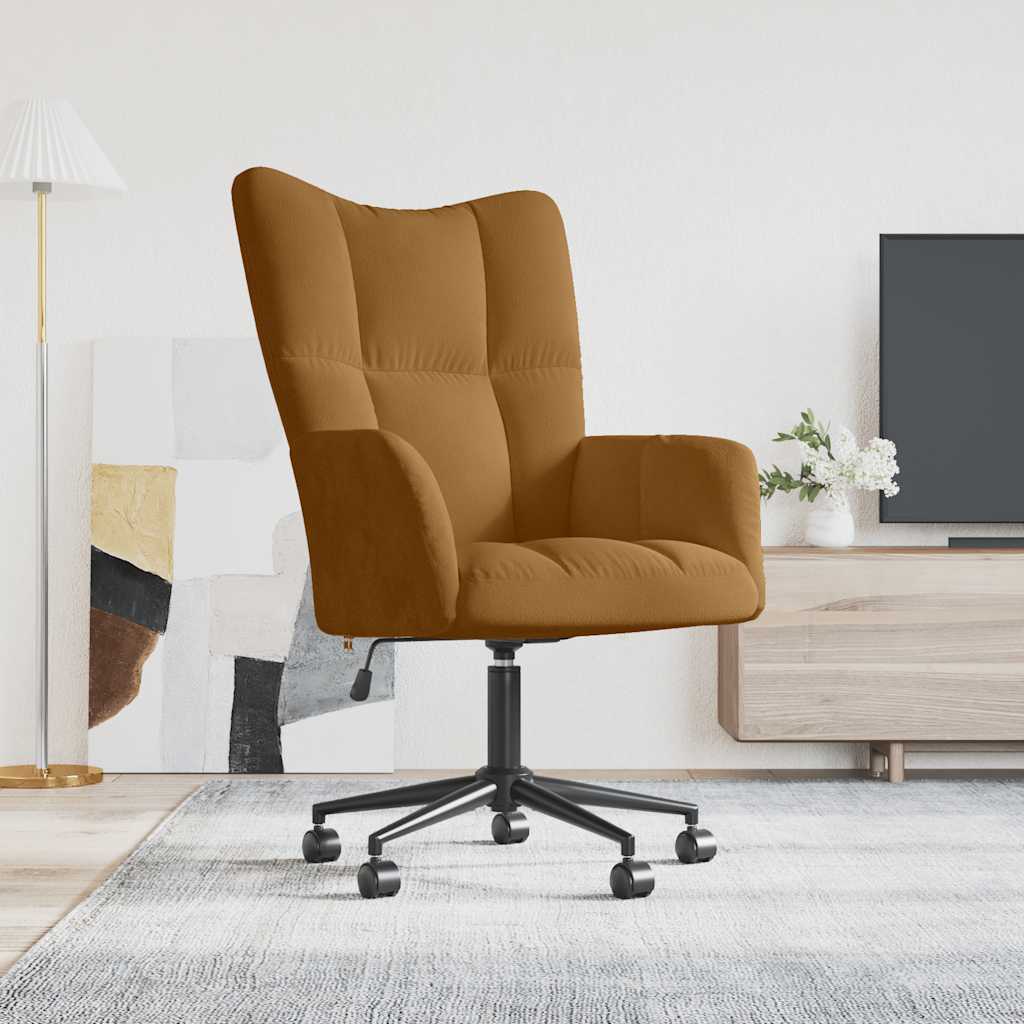 Relaxsessel Braun Samt
