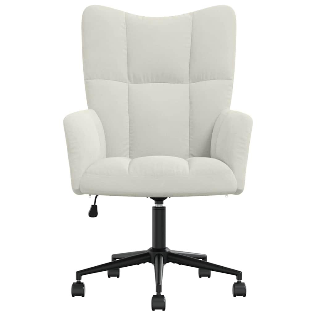 Relaxsessel Cremeweiß Samt