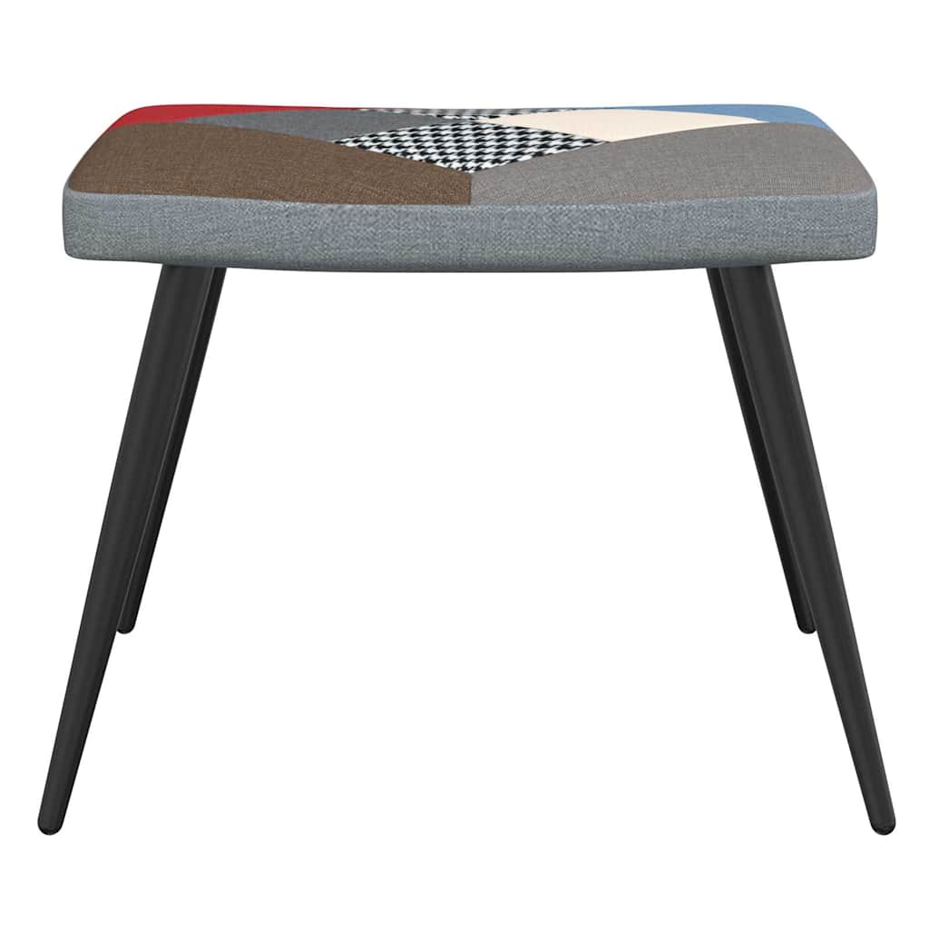 Relaxsessel mit Hocker Patchwork Stoff