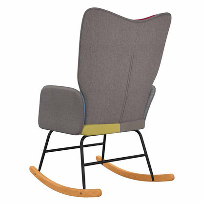 Schaukelstuhl Patchwork Stoff