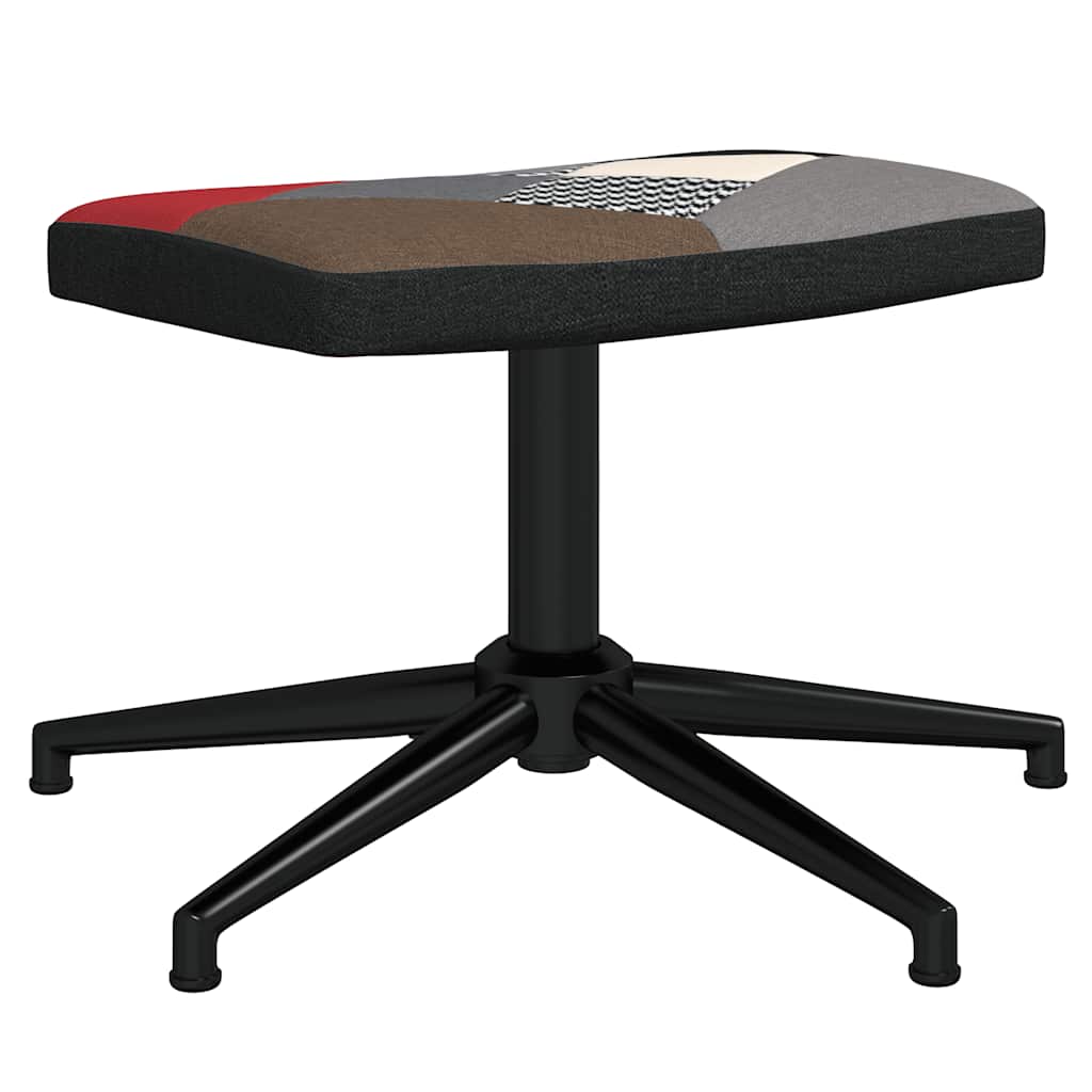 Relaxsessel mit Hocker Patchwork Stoff