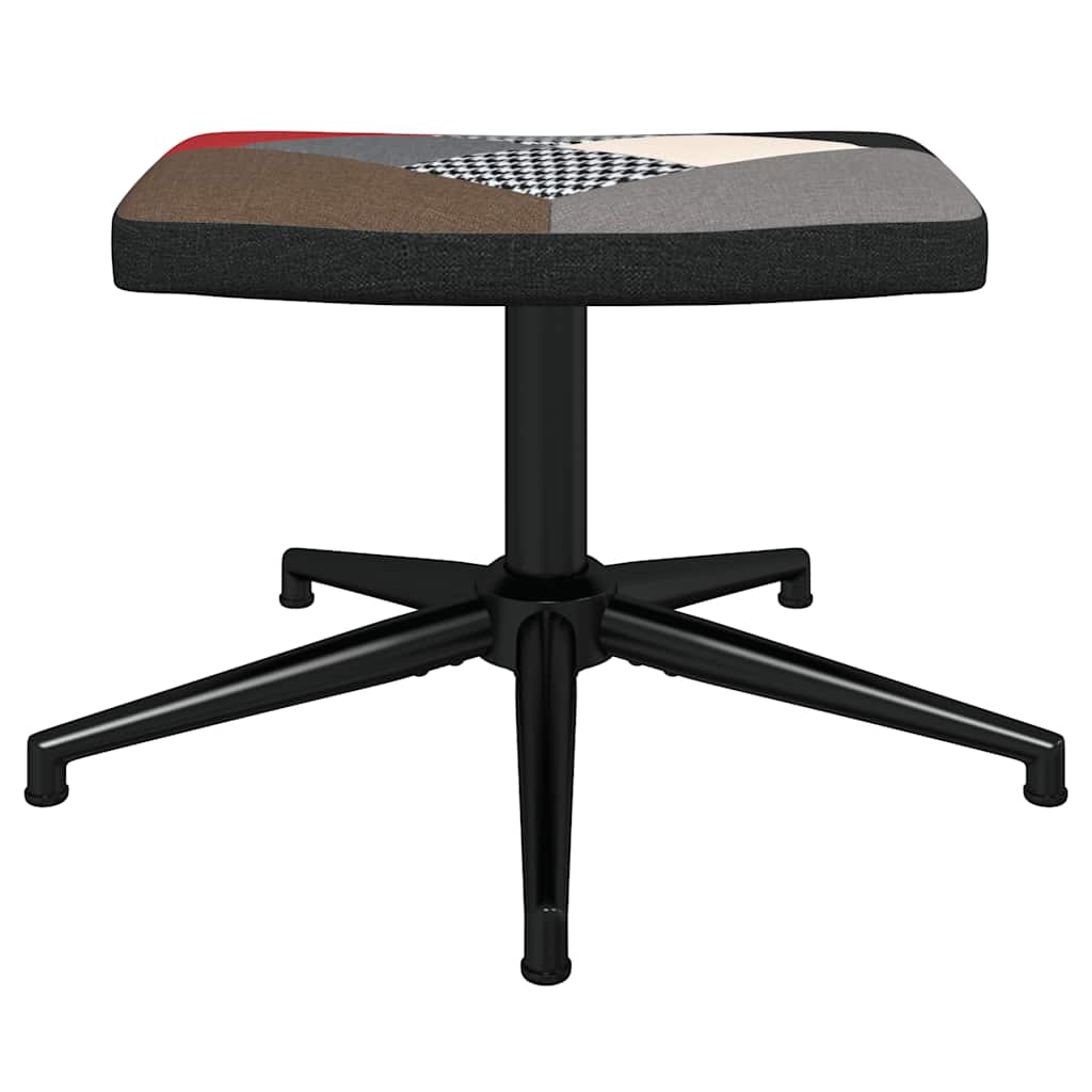 Relaxsessel mit Hocker Patchwork Stoff