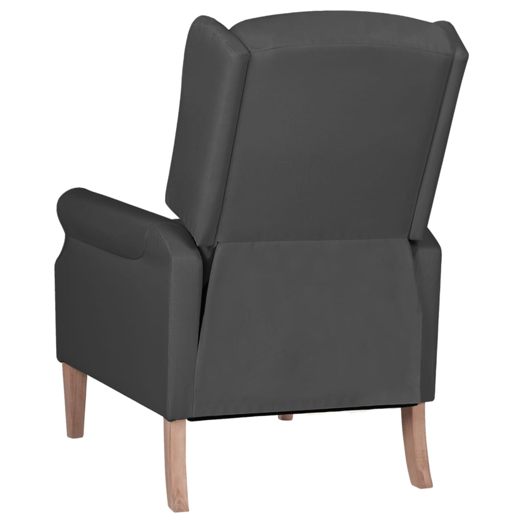 Relaxsessel Verstellbar Dunkelgrau Stoff