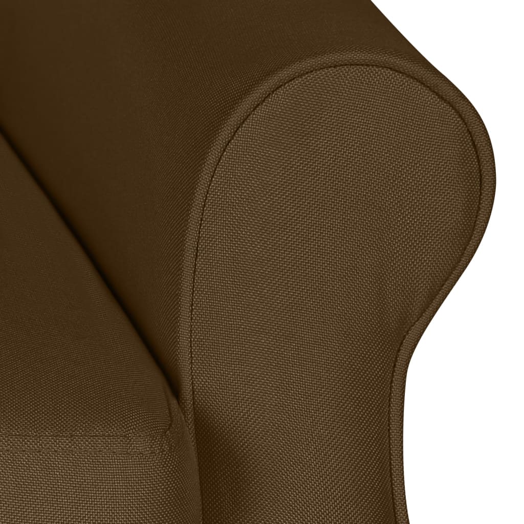 Relaxsessel Verstellbar Braun Stoff