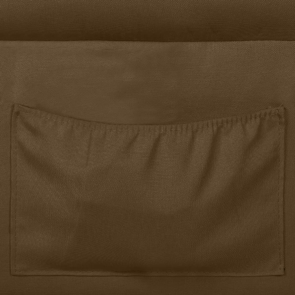 Relaxsessel Verstellbar Braun Stoff
