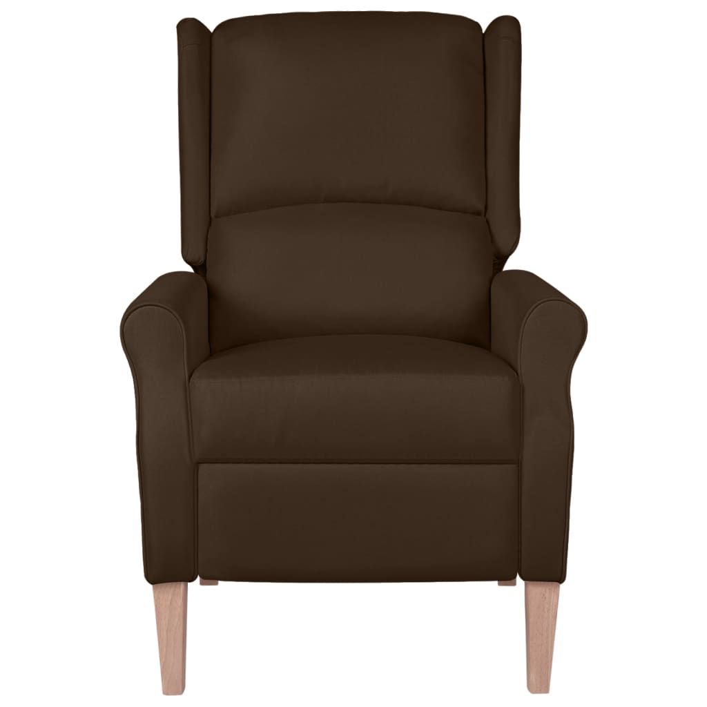 Relaxsessel Verstellbar Dunkelbraun Stoff