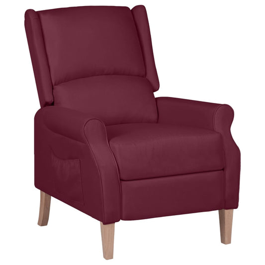 Relaxsessel Verstellbar Lila Stoff