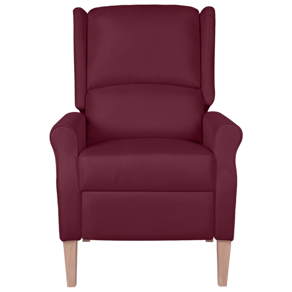 Relaxsessel Verstellbar Lila Stoff
