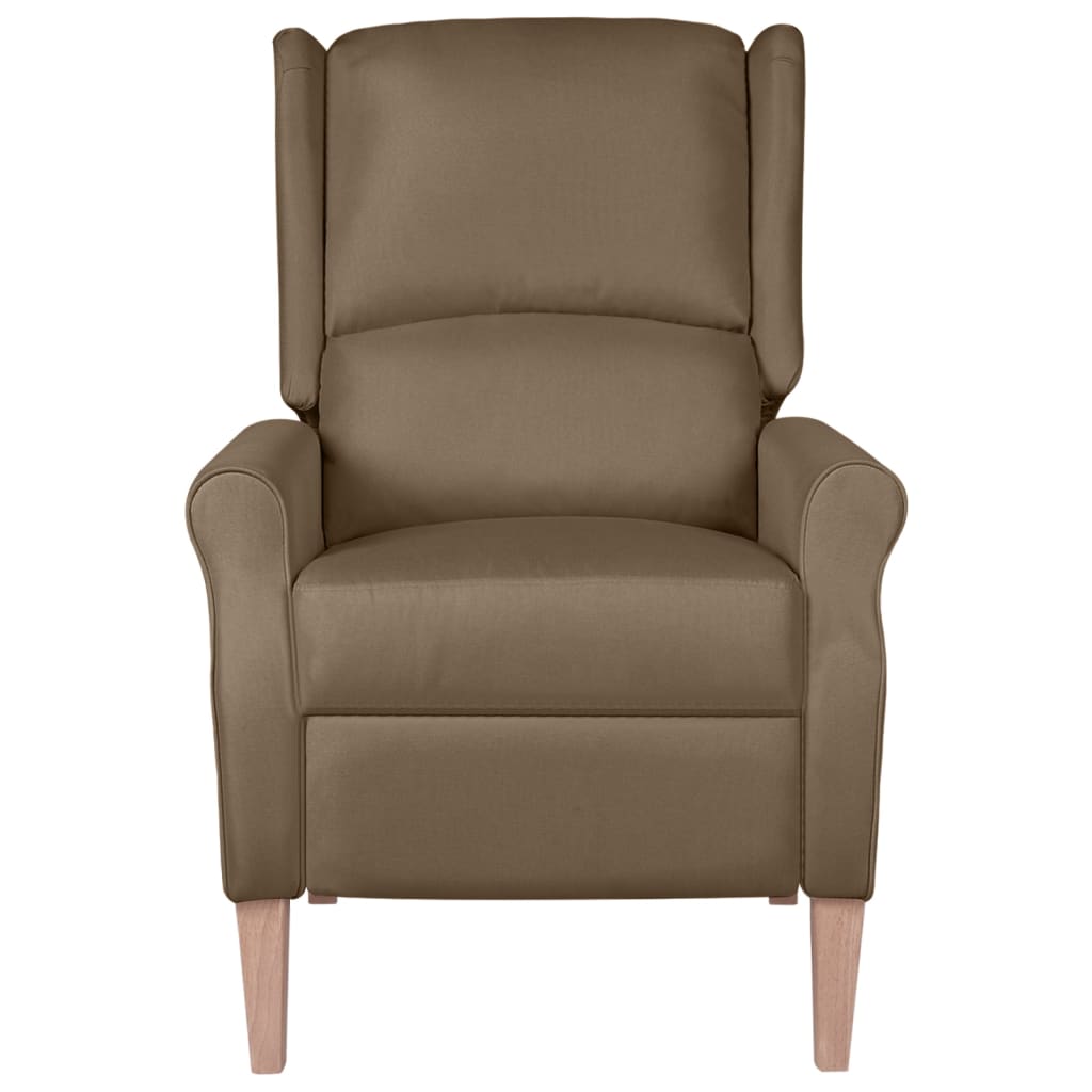 Relaxsessel Verstellbar Taupe Stoff