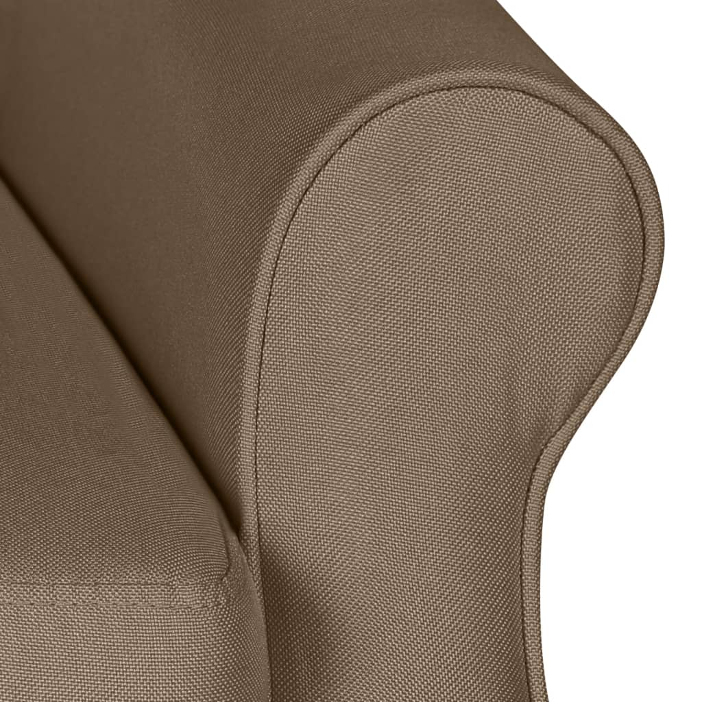 Relaxsessel Verstellbar Taupe Stoff