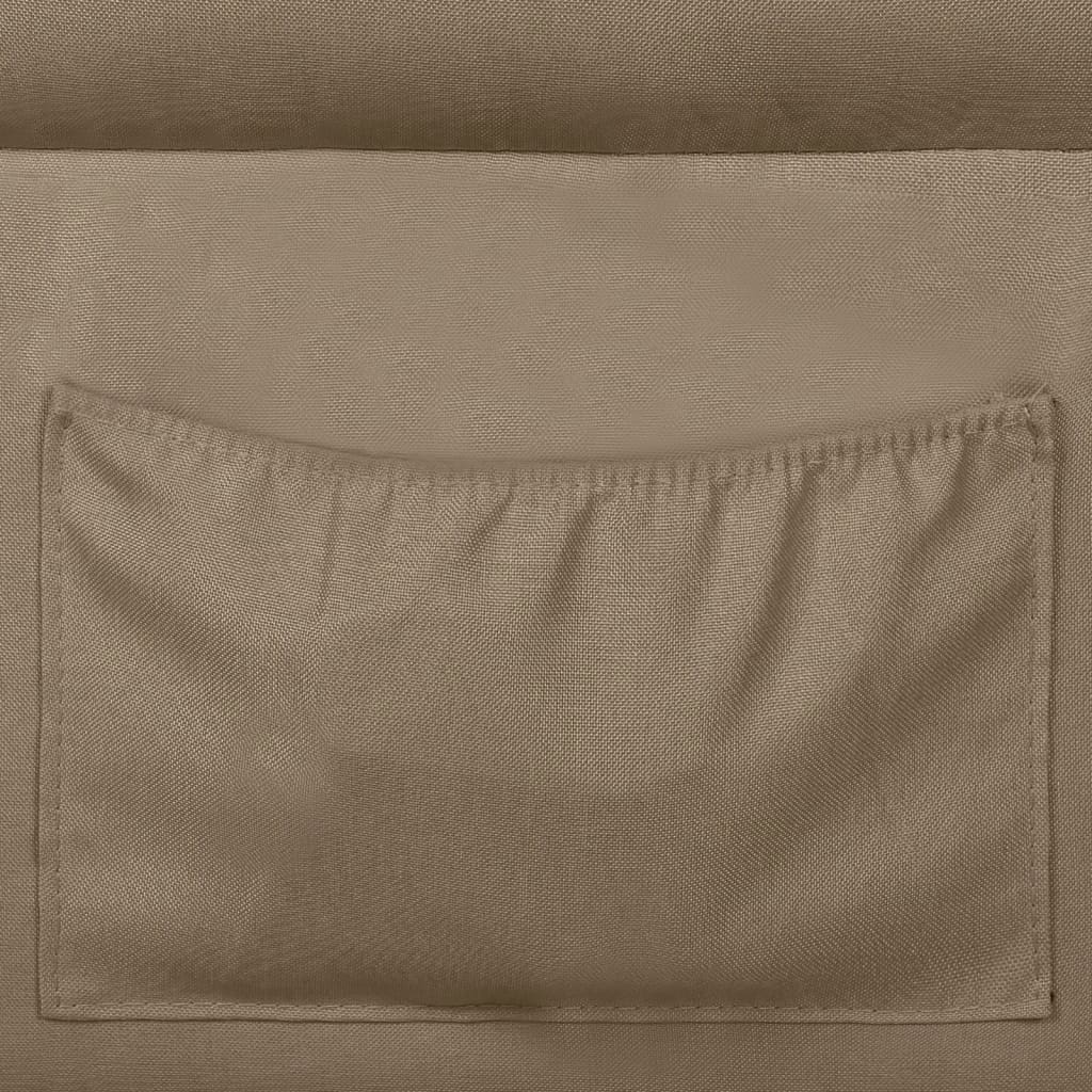 Relaxsessel Verstellbar Taupe Stoff