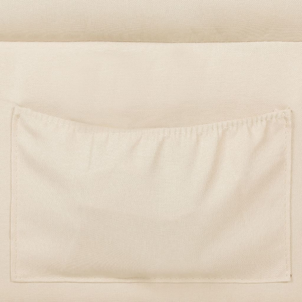 Relaxsessel Verstellbar Creme Stoff