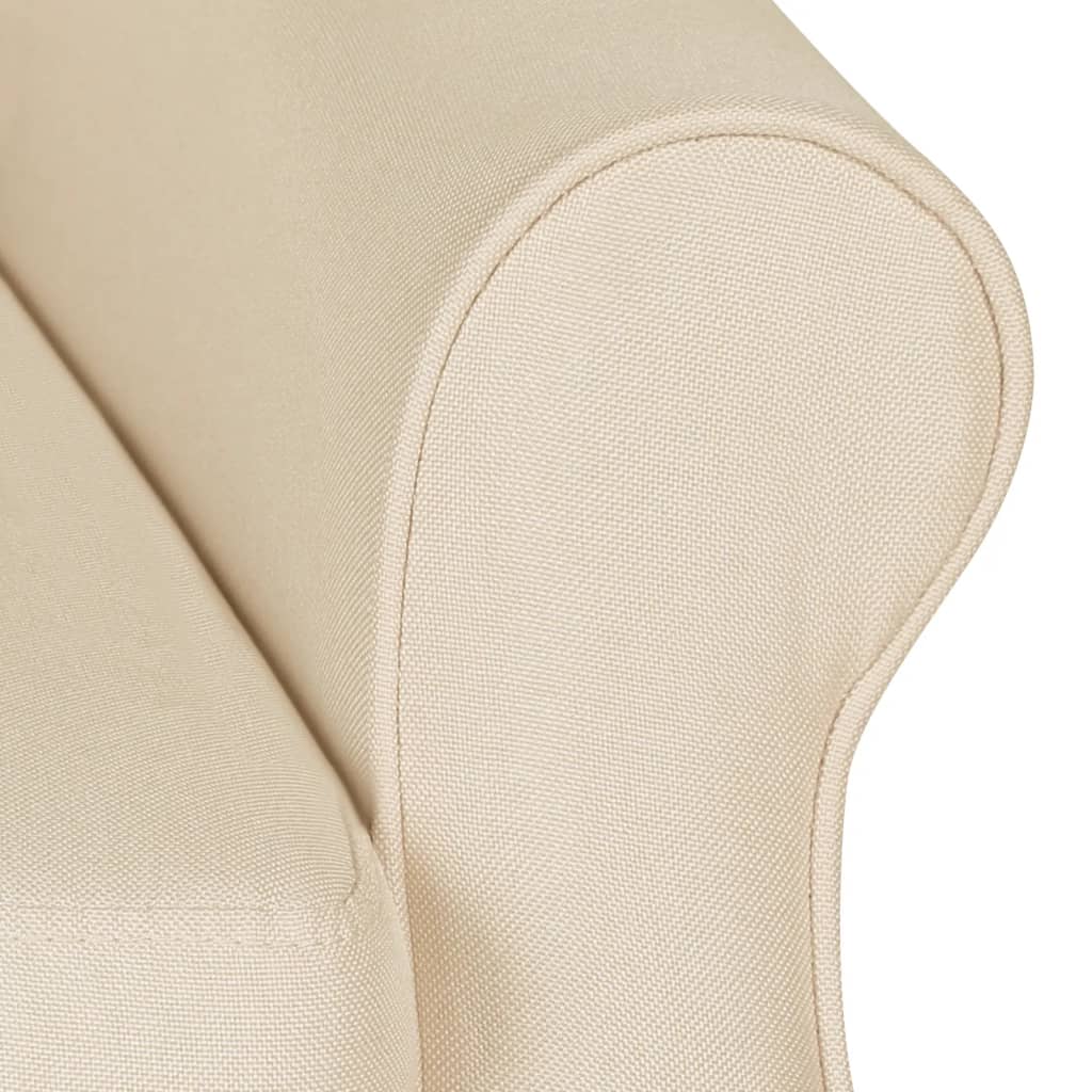 Relaxsessel Verstellbar Creme Stoff