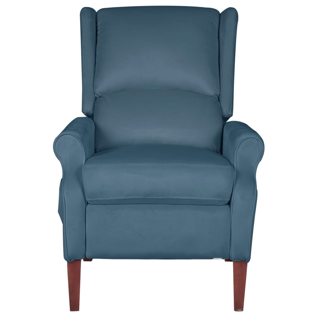Relaxsessel Blau Samt