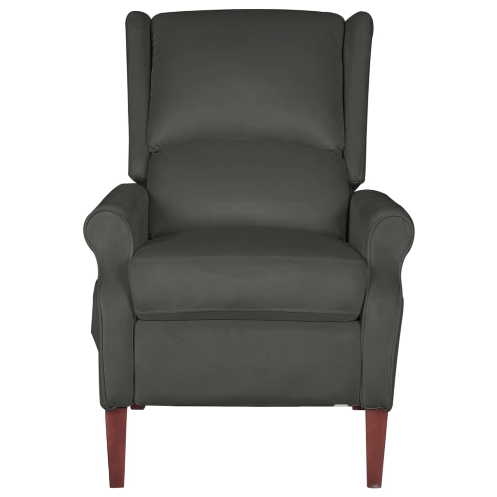 Relaxsessel Dunkelgrau Samt