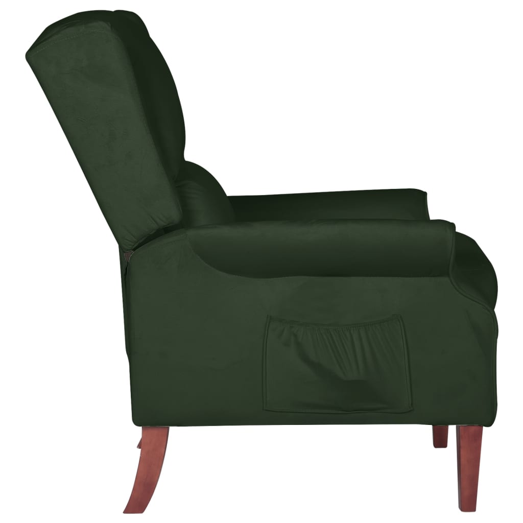 Relaxsessel Dunkelgrün Samt