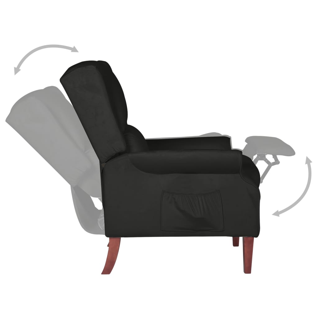 Relaxsessel Schwarz Samt