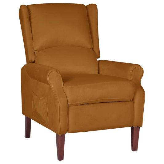 Relaxsessel Braun Samt