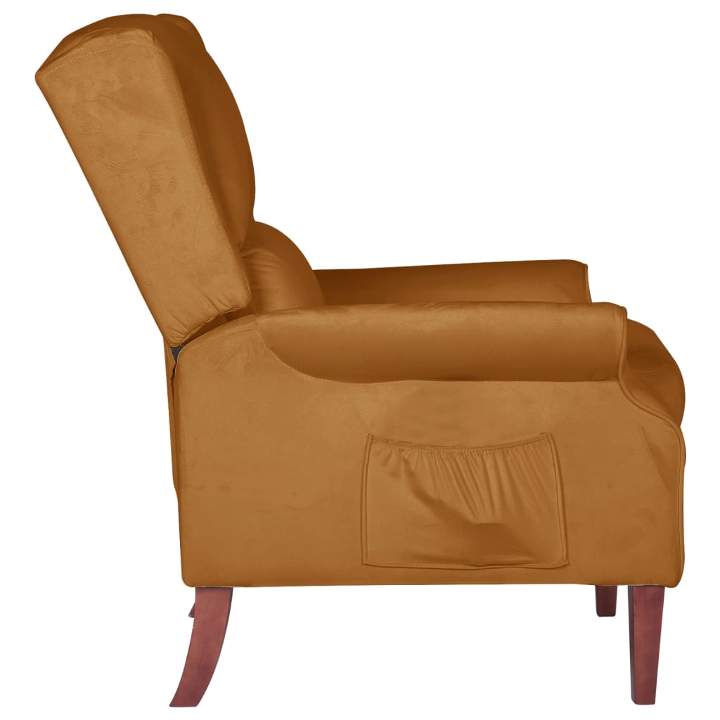 Relaxsessel Braun Samt