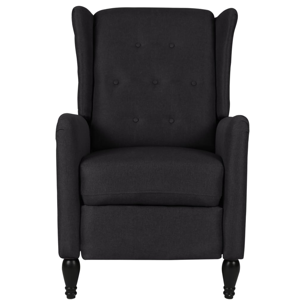 Relaxsessel Verstellbar Schwarz Stoff