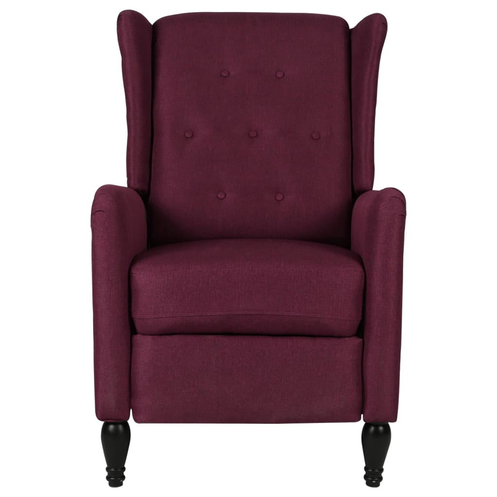 Relaxsessel Verstellbar Lila Stoff