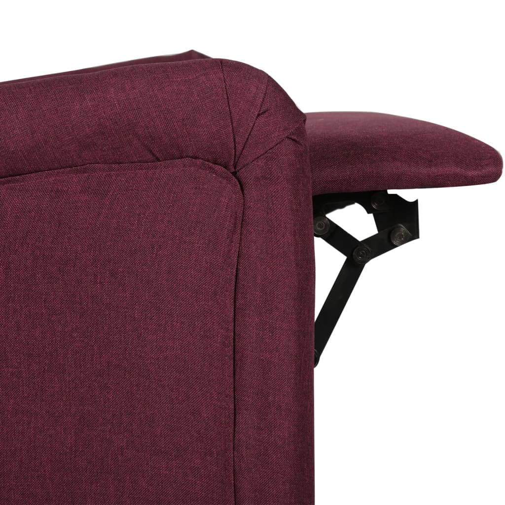Relaxsessel Verstellbar Lila Stoff