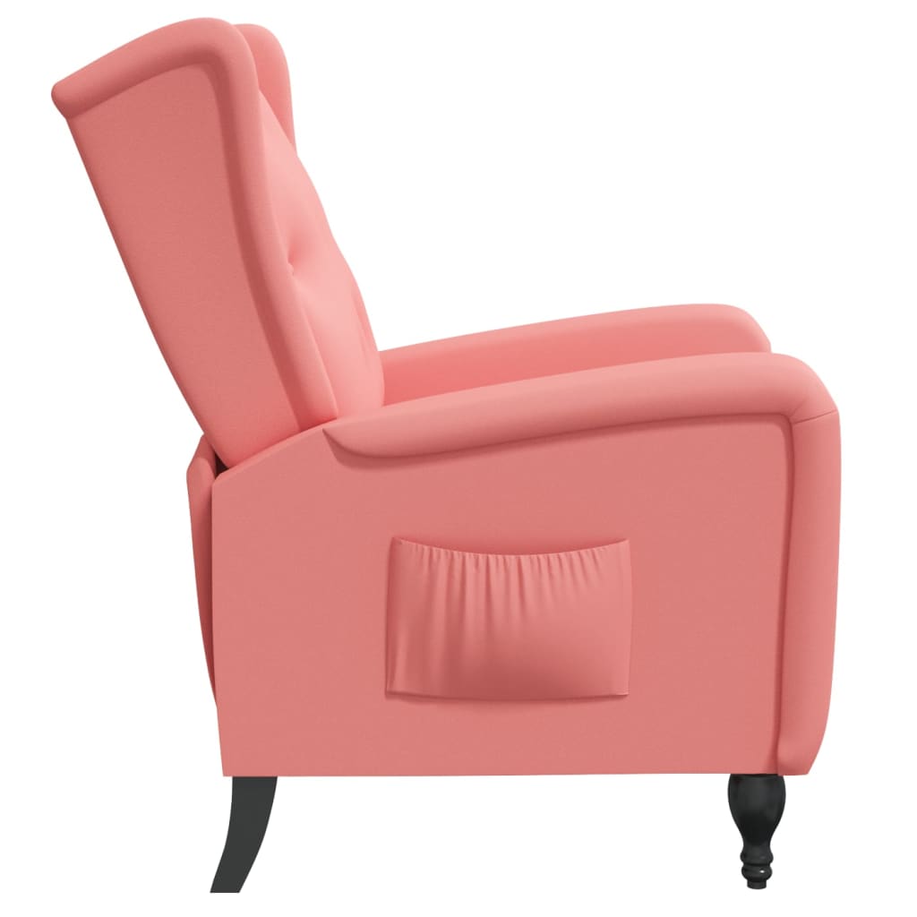 Relaxsessel Rosa Samt