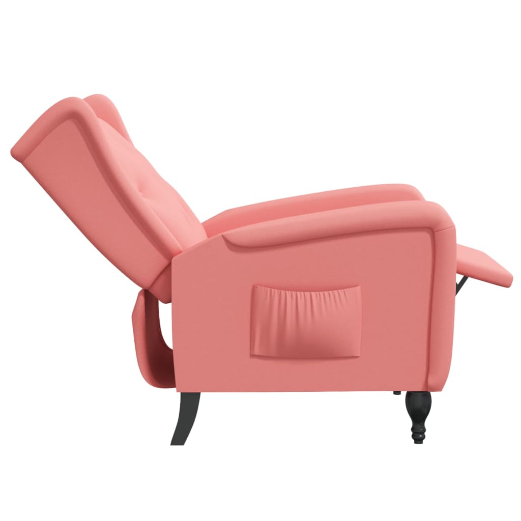 Relaxsessel Rosa Samt