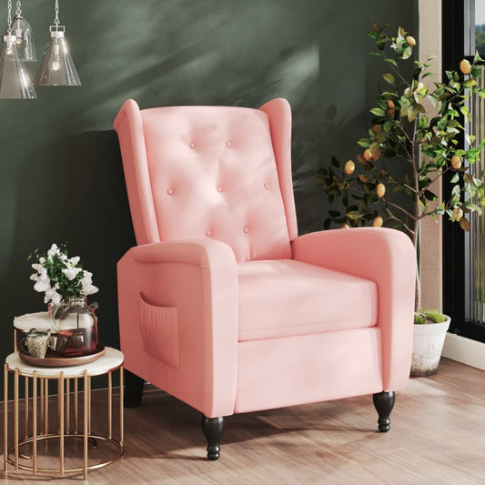 Relaxsessel Rosa Samt