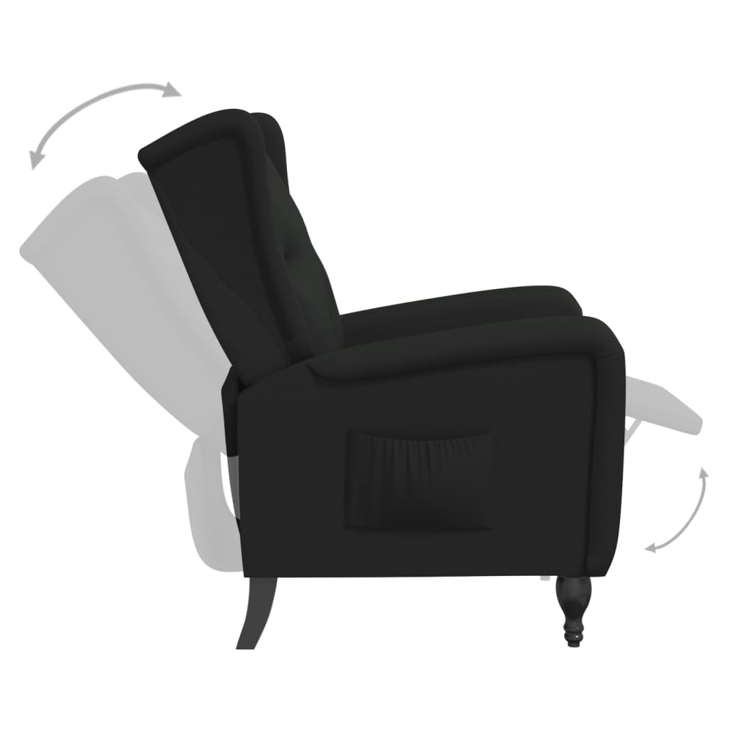 Relaxsessel Schwarz Samt