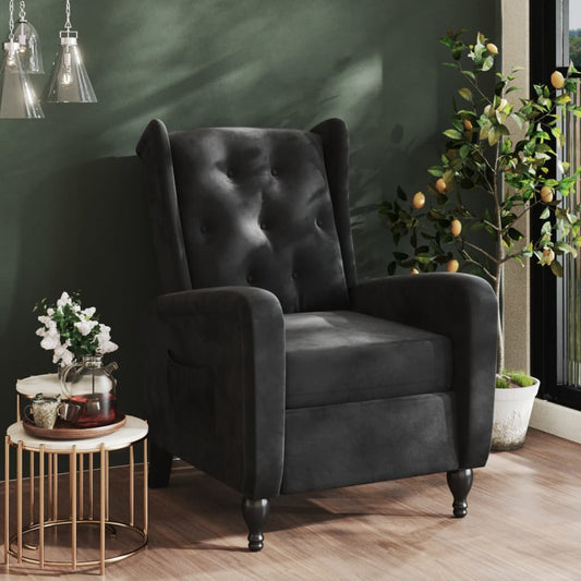 Relaxsessel Schwarz Samt