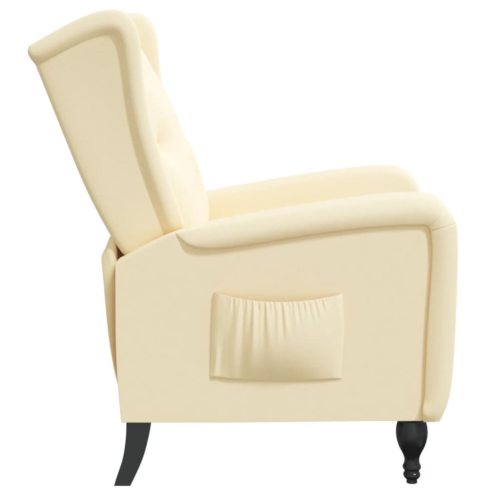 Relaxsessel Creme Samt