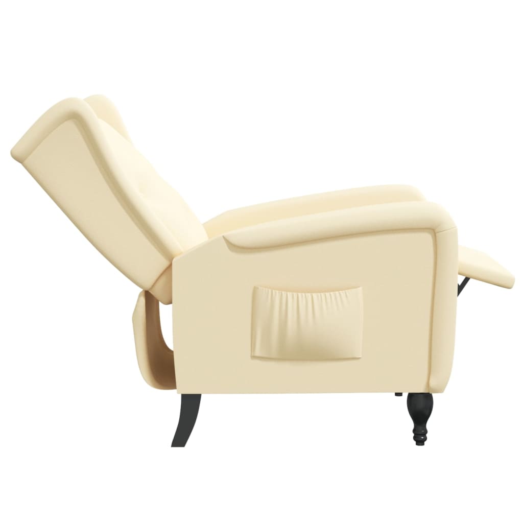 Relaxsessel Creme Samt